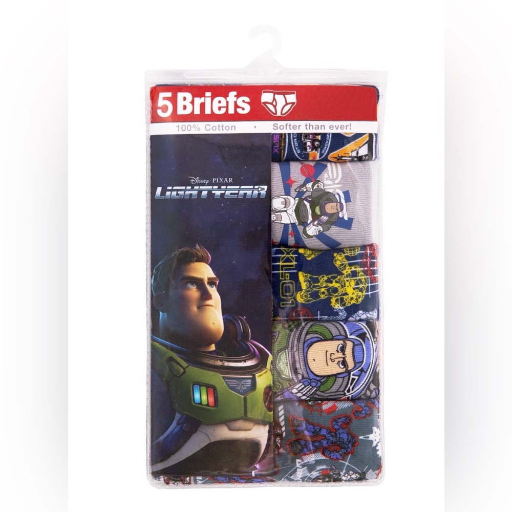 New Boys Disney Buzz Lightyear Underwear 100% Cotton Briefs Size 4